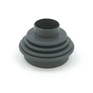 Hot Selling Custom silicone bellows rod rubber bellows round hydraulic cylinder protective rod cover