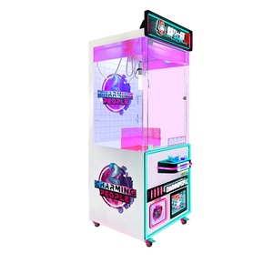 Ninix Pink-Purple LED Lighted Metal Cabinet Self-Service Claw Machine Stainless Steel 110/220V for Indoor Use Malls Game Centers - Product Image 3