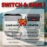 Baterai Lithium Iron Phosphate Solid State 24V 200Ah Murah untuk Truk, AC Parkir, dan Starter Darurat Tiga Kali Lipat