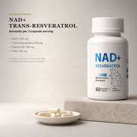 Complément NAD+ Trans-Resveratrol 500 mg 60 Capsules 60g Marque Privée OEM ODM