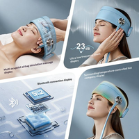 Eveekon Elektrischer Luftdruck-Kopfmassagegerät mit Airbag-Vibration, Wärme, Entspannungsfunktion, Schmerzlinderung und Musik