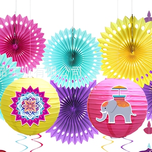 ชุดจาน ชาม แก้วกระดาษลายมาการองสีรุ้งไล่เฉดสีพาสเทลสำหรับงานเลี้ยงวันเกิดแบบใช้แล้วทิ้ง - Product Image 5