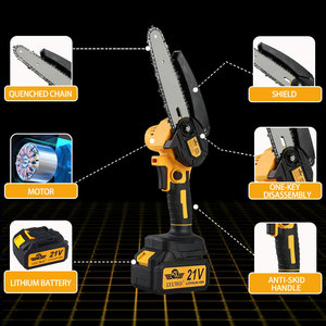 <span class=keywords><strong>Mini</strong></span> <span class=keywords><strong>Motosierra</strong></span> Inalámbrica Ligera de 21V, Ideal para Podar Árboles Frutales, Cortar Leña y Aplicaciones de Jardinería - Product Image 5