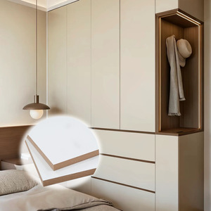 Hochdichte MDF-Platte 5-30mm Dicke Melaminbeschichtetes Laminat Holzfurnier Modern Umweltfreundlich Feuchtigkeitsbeständig für Schlafzimmer - Product Image 4