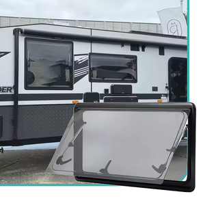 JDA, aleación de aluminio, vidrio acrílico de doble capa, ángulo recto, ventana de empuje hacia fuera RV para autocaravana, caravana, caravana, barco, yate, remolque RV - Product Image 4
