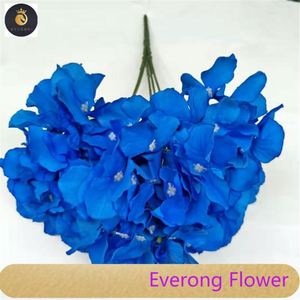Alta calidad 5 ramas Hortensia flor artificial Rosa imitación seda <span class=keywords><strong>hortensias</strong></span> flores boda artificial - Product Image 6