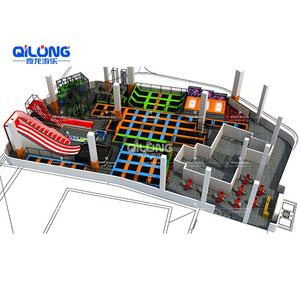 Equipo de Entretenimiento Interior Multifuncional, Parque de Trampolines Interior Grande Personalizado Profesional con Slam <span class=keywords><strong>Dunk</strong></span> - Product Image 3