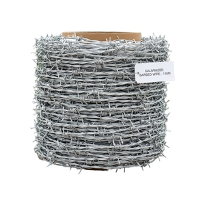 Alambre de Hierro Galvanizado de 2.5mm, 2 Hilos, Antirrobo, de Alta Calidad, Antiescalada, Rollo de Alambre de Púas de 500m - Product Image 1