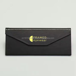 Nhà Máy Giá tùy chỉnh màu sắc logo bán buôn sang trọng gấp Kính mát trường hợp PU Kính mắt hộp có thể gập lại tam giác kính mắt trường hợp - Product Image 4