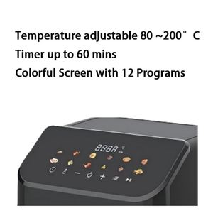 Nouvelle Conception 2026 – Friteuse à Air Électrique Multifonctionnelle à Contrôle Numérique, Saine et Classique, pour Usage Domestique et Hôtelier avec Fenêtre de Visualisation - Product Image 5