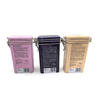 Boîtes en métal personnalisées de petite taille, en fer blanc de qualité alimentaire, pour café et thé, avec fermeture hermétique, en vente