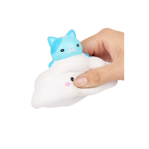 Pu Foam Cloud Cat Toy With Slow <b>Rebound</b> For Desk Decoration Gift - Product Image 3