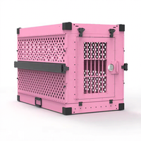 Vente en gros d'usine, nouvelle conception, cages à chiens en aluminium multi-tailles, ensemble de cages pliables pour animaux de compagnie pour chiens de petite, moyenne et grande taille