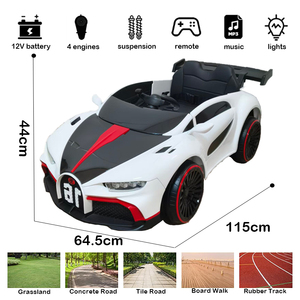Voiture à quatre roues pour enfants avec télécommande pour bébés, garçons et filles, jouet rechargeable - Product Image 2