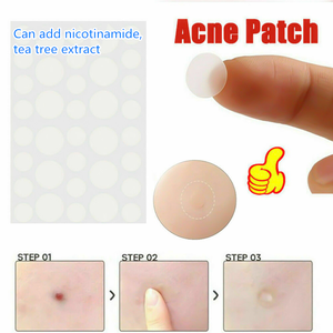 Parche <span class=keywords><strong>para</strong></span> el cuidado de la piel facial, parche invisible hidrocoloidal <span class=keywords><strong>para</strong></span> espinillas y acné, con etiqueta privada, 36 puntos, 40 unidades - Product Image 2