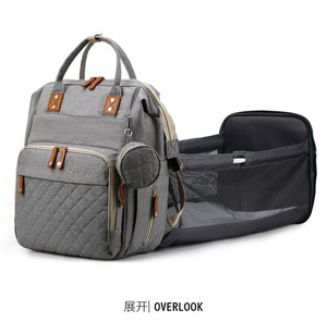 Mama- und Babytasche, doppelseitig tragbar, multifunktional, großes Fassungsvermögen, Oxford-Stoff, wasserdicht - Product Image 2