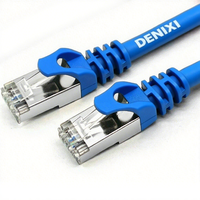 Harga grosir pabrik kabel Jumper RJ45 berlapis perak kawat CCA kabel Patch 5M CAT6 kabel jaringan Ethernet untuk penggunaan dalam ruangan