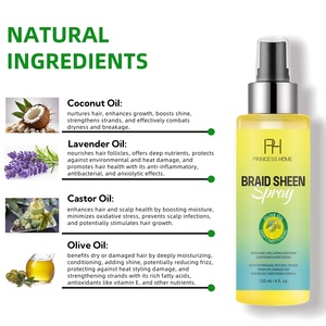 Benutzer definiertes Logo Professional <span class=keywords><strong>Braid</strong></span> Haarpflege Styling Spray Clean Anti-Juckreiz Kopfhaut Spray <span class=keywords><strong>Braid</strong></span> Sheen Spray für Unisex Erwachsene 120ml - Product Image 4