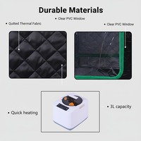 Sauna vapeur portable pliable de forme carrée pour la maison, équipement de spa et de beauté corporelle pour usage intérieur