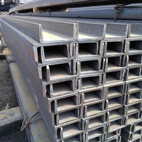 Acero de Canal Negro Q235B / Acero al Carbono Laminado en Caliente, Canal en U 5 # -40 #   Para Talleres y Construcción de Acero