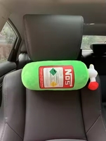 Jouets en peluche personnalisés, vente chaude, décoration de voiture, bouteille de protoxyde d'azote NOS, jouets en peluche, coussin de siège de voiture, coussin en peluche, coton PP, OEM