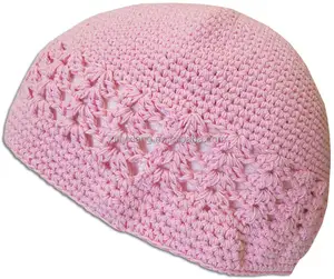 Nhà Máy Bán Buôn Hồi Giáo Cầu Nguyện <span class=keywords><strong>Topi</strong></span> Haji Thổ Nhĩ Kỳ Kufi Len Skull Bobble Beanie Nhiệt Mùa Đông, Đan Móc Hồi Giáo <span class=keywords><strong>Topi</strong></span> - Product Image 1