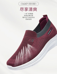 <span class=keywords><strong>Zapatillas</strong></span> de Moda para Mujer, Calcetines Deportivos para Exteriores, <span class=keywords><strong>Zapatillas</strong></span> Sin Cordones, Zapatos Planos para Mujer, Mocasines de Talla Grande - Product Image 3