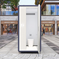 Solution de toilettes mobiles extérieures écologiques et durables de qualité supérieure, conteneur de toilettes, remorque préinstallée avec plomberie, salle de bain et cuisine