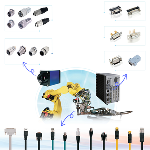 Camera Cognex với bộ điều khiển kết nối, đầu nối tròn, đầu nối D-SUB, đầu nối dây công nghiệp - Product Image 2