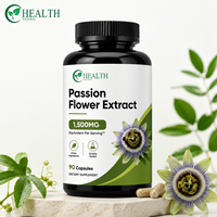 Ekstrak Bunga Passion Sumber Botani Kapsul Keras Teruji oleh Pihak Ketiga Suplemen Herbal Produk Makanan Kesehatan
