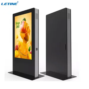 55 Inch Waterproof Outdoor LCD Advertising Screen Digital Signage Display All In One Computers