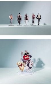 Support de personnage en acrylique officiel Lookism, OEM ODM, Merchandise de webtoon coréen, 6 types, 6 Snow Sledding - Product Image 3