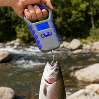 Balance de pêche numérique étanche rechargeable Type-C en ABS, 30 kg/65 lb, haute précision, balance électronique suspendue, écran LCD rétroéclairé de 2,5 pouces