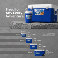 Boîte de conservation isotherme portable 5L/13L/26L pour aliments, avec poignée télescopique, idéale pour le camping et les événements extérieurs