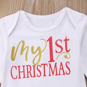 Robes de spectacle pour la première Noël des enfants, robes de Noël blanches fantaisie pour petites filles, vente en gros - Product Image 4