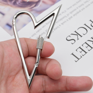 نمط مخصص شكل الربيع المفاجئة خطافات مع حلقات المفاتيح المعدنية DIY سبيكة موصل الملحقات للحقائب مفاتيح - Product Image 5