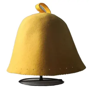 Top High Quality Wool Felt Bell Shaped Oem Russian Custom Embroidered Russia Popular Sauna Hat