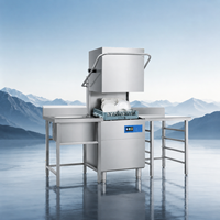Lave-vaisselle industriel de type capot en acier inoxydable pour divers besoins de cuisines commerciales