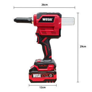 Wosai 20V Lithium <b>Battery</b> Power Riveting <b>Gun</b> Long Stroke Brushless Cordless Industrial Rivet WS0064 Cordless Rivet <b>Gun</b> WS0064 - Product Image 5