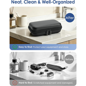 Estuche de Viaje Semi Rígido Eva Compatible con la Afeitadora <span class=keywords><strong>Gillette</strong></span>, <span class=keywords><strong>Recortadora</strong></span> de Barba, a Prueba de Golpes, con Cierre - Product Image 3