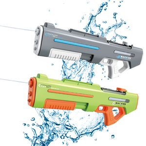 2 IN 1 Elektrische Wasser pistole mit Doppel düse für Erwachsene Automatische Wassers pritz pistole Langstrecken-Sommers pielzeug für den Außenbereich - Product Image 4