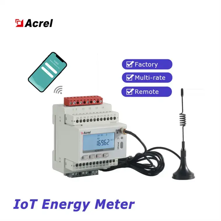 Acrel ADW300-WF 3 Fase Iot Meter Din Rail Wifi Energie Meter Voor Gebouwen Drie Fase Draadloze Energie Meter