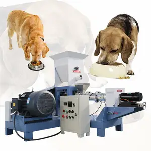 Kat Fabricage Mill Float Pellet Volledige Productielijn Extruder Visvoer Hond Maken Huisdier Voedsel Proces Machine