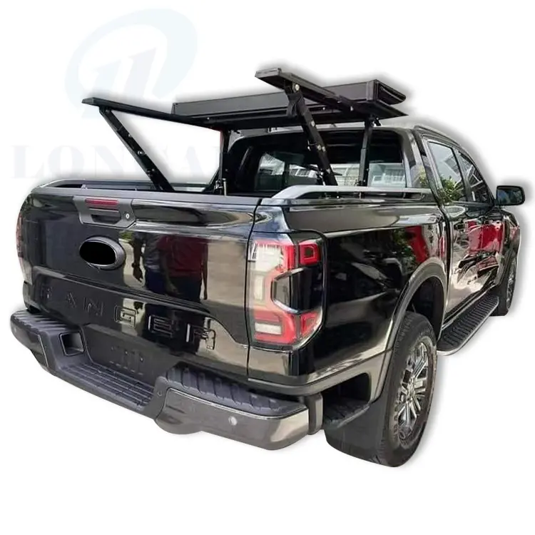 Wholesale Pickup Truck 4x4 Aluminum Roller Shutter Rear Tonneau Cover Hard Tri Fold For 2023 Ranger