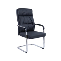 Vente directe d'usine, nouvelle chaise de bureau de direction en cuir PU, dossier moyen, pour conférences et visiteurs