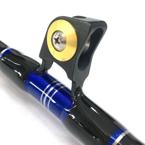 Lớn Trò Chơi Cần Câu 6'6 "Màu Xanh Giáo 130lbs 5 + 1 Con Lăn Hướng Dẫn Biển Sâu Cần Câu Câu Nặng Trolling Rod - Product Image 5