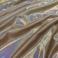 Tissu en maille élastique en polyamide et élasthanne de haute qualité, paillettes, bronzage, lamé métallique, pour maillots de bain, jupe de danse, vêtements de patinage