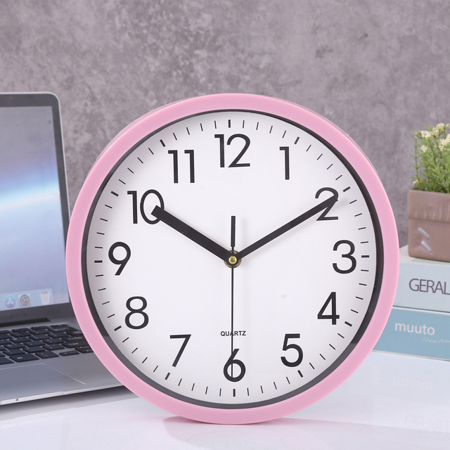 Best Price Classical Cheap Mechanical Needle Display Plastic Traditional Circular Wall Clock for Gift
