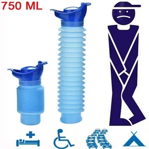 750ml extérieur Portable voiture <span class=keywords><strong>urinoir</strong></span> <span class=keywords><strong>télescopique</strong></span> sans squat femmes garçons et enfants voyage Camping randonnée <span class=keywords><strong>urinoir</strong></span> d'urgence pliable - Product Image 1