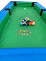 Table de jeu de football humain gonflable géante 9x5m pour événements, utilisable en intérieur/extérieur